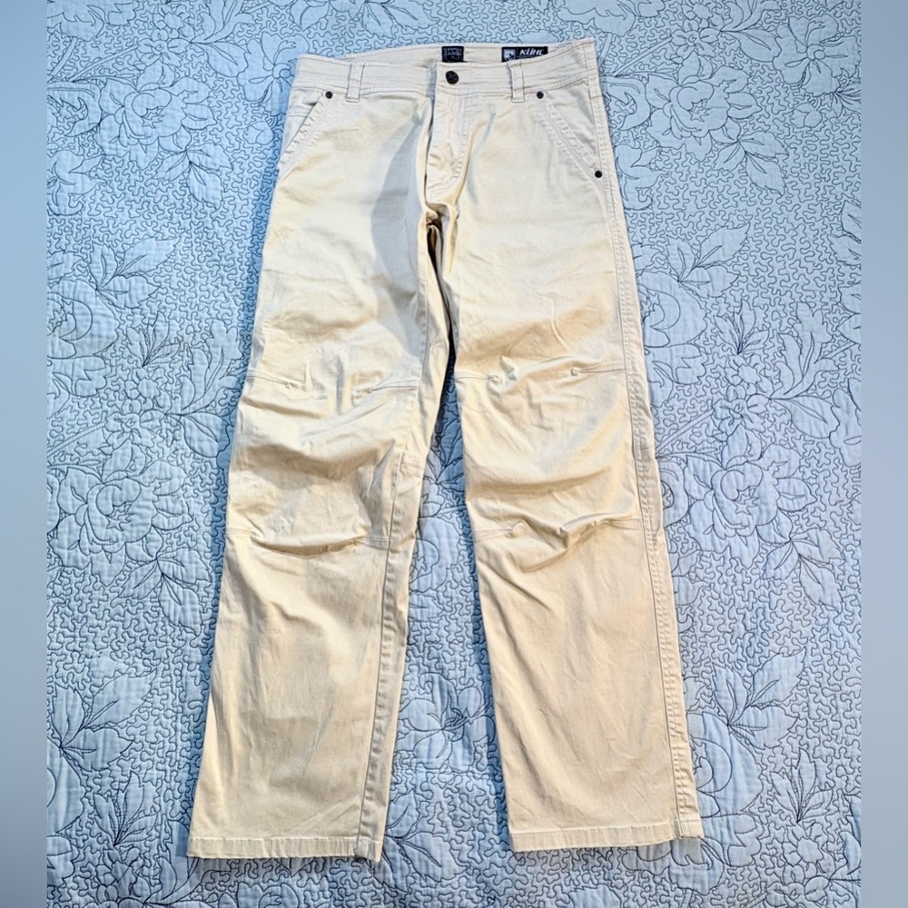 ♨️KÜHL The Slackr Pants Tan Performance Outdoor Mens 31x30💛 - Picture 14 of 14